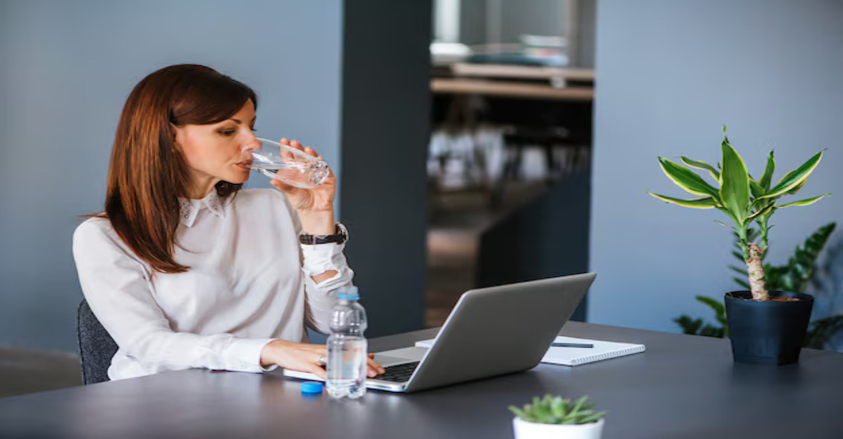 Busy Women Hydrating