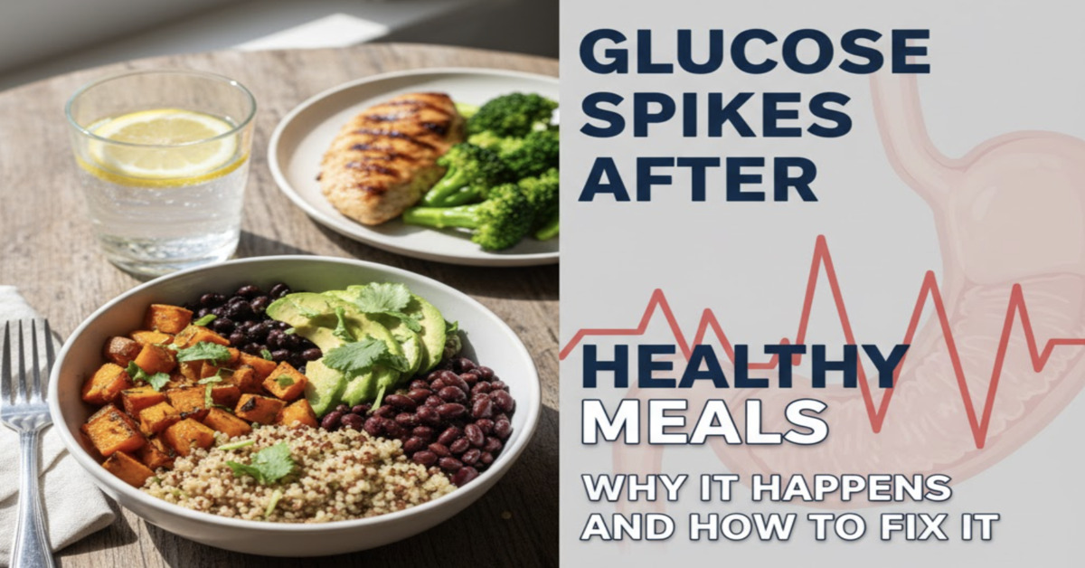 Glucose Spikes After Healthy Meals